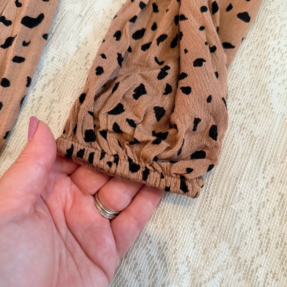 NWT Kaileigh stitch fix v-neck long sleeve tan maxi dress - Picture 5 of 9
